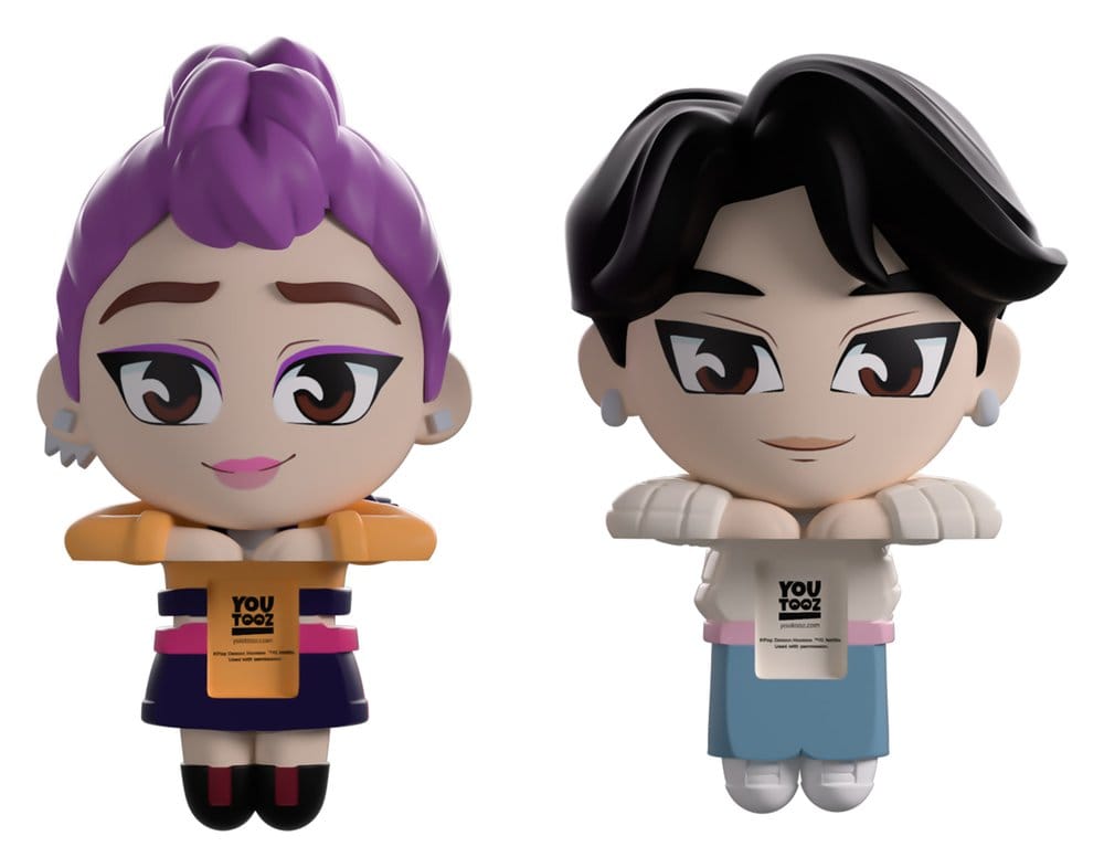 KPop Demon Hunters Vinyl Figures Jinu & Rumi Monitor Buddiez 6 cm