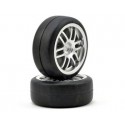 Traxxas 7376A Tires and wheels, assembled, glued (Rally wheels, satin, 1.9 Gymkhana