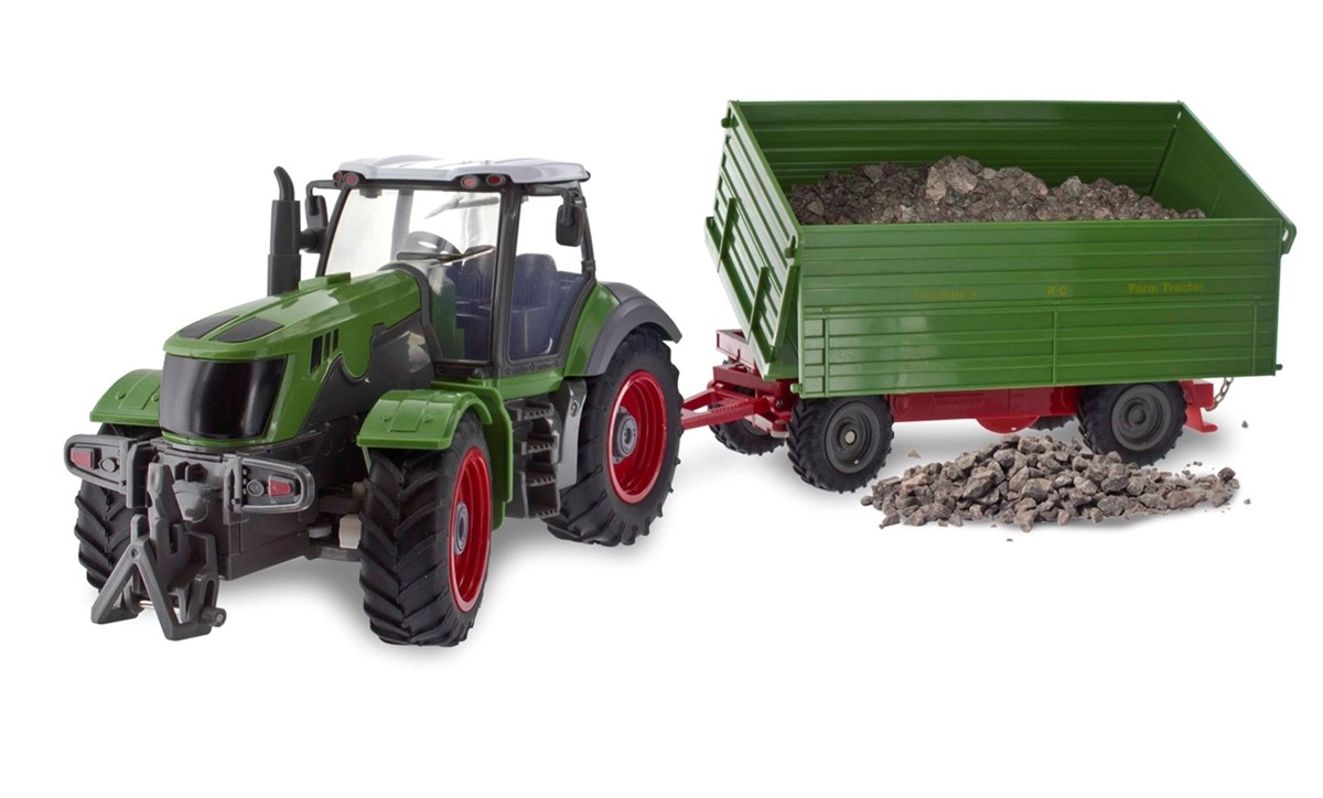 - Farm 1:28 skala - fjernstyret traktor med