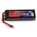 LiPo batteri 7,4V - 6000mAh - 60c - hard case - Deans / T-plug