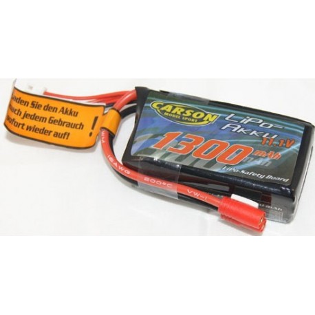Lipo 11.1V 1300mAh - Carson batteri-pakke