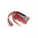 LiPo 7,4V 1500mAh - 20c - Deans /T-plug/High-amp og JST stik