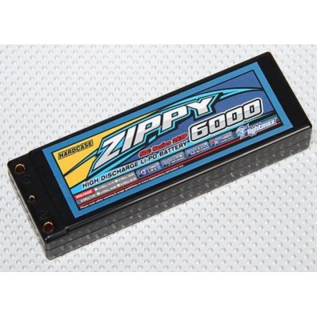 LiPo 7,4V 6000mah 2S2P 50C Hardcase Pack Zippy