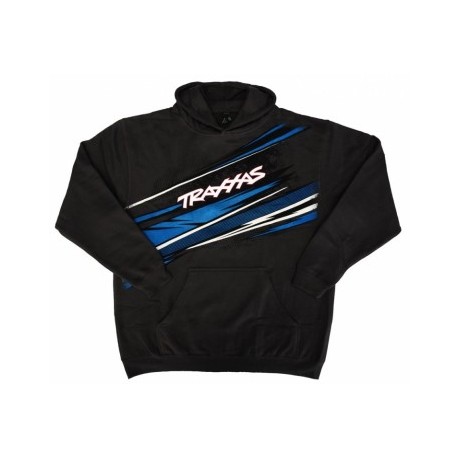 Hoodie Traxxas SST Charcoal with Blue/White Print Large