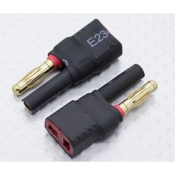 HXT 4mm to T-Connector/deans Battery Adapter Lead (2pc)