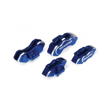 Traxxas 8367X Brake calipers Alu Blue front and rear (4)