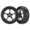 Traxxas 2479R Tires & Wheels Anaconda/Tracer Chrome 2WD Front (2)
