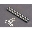 Traxxas 2638 Suspension pins, 39mm hard chrome (2)/ E-clips (4)