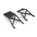 Traxxas 3623 Skid Plates Front and Rear Black