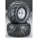 Traxxas 3665 Tires & Wheels Terra Groove/Satin Chrome 2,2/3,0 (2)