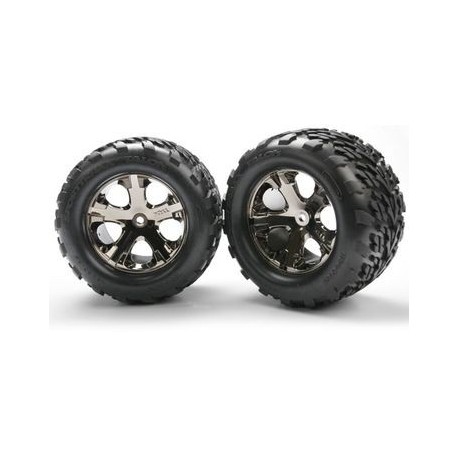 Traxxas 3668A Tires & Wheels Talon/All-Star Black Chrome 2.8 TSM (2)