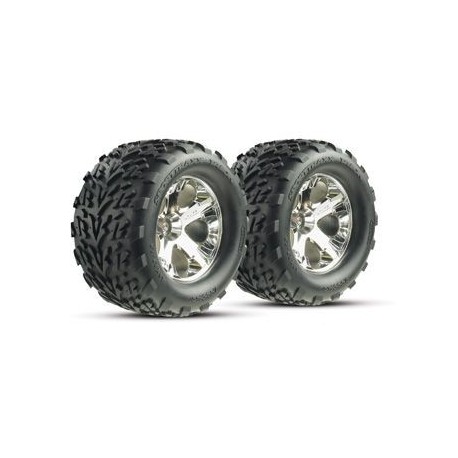Traxxas 3669 Tires & Wheels Talon/All-Star Chrome 2.8" (2)