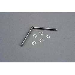 Suspension pins, 2.5x29mm (king pins) w/ e-clips (2) (strengthens caster blocks)