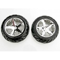 Traxxas 3773 Tires & Wheels Anaconda/AllStar Chrome 2,8" (2)