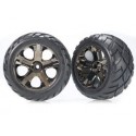 Traxxas 3776A Tires & Wheels Anaconda/All-Star Black Chrome 2,8" (2)