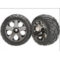 Traxxas 3777A Tires & Wheels Anaconda/ All-Star (Nitro Front) 2,8" (2)