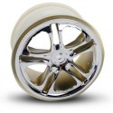 Traxxas 5172X Wheels Split-Spoke Chrome (14mm) 3,8" (2)