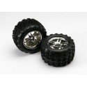 Traxxas 5174R Tires & Wheels Talon/SS Chrome (17mm) 3,8" (2)