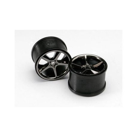 Traxxas 5372A Wheels Gemini Black Chrome (14mm) 3,8" (2)