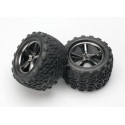 Traxxas 5374A Tires & Wheels Talon/Gemini Black Chrome (14mm) 3,8" (2)