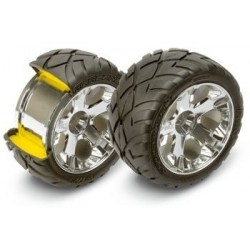 Traxxas 5576R Tires & Wheels Anaconda/All-Star Chrome 2,8" (2)