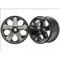 Traxxas 5577A Wheels All-Star Black Chrome (Nitro Front) 2.8" (2)