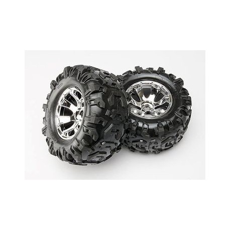 Traxxas 5673 Tires & Wheels Canyon AT/ Geode (17mm) 3,8" (2)
