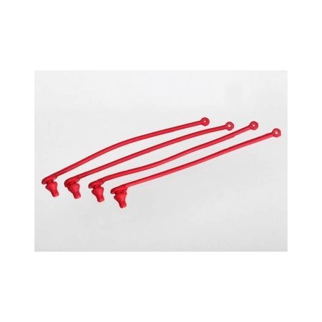 Traxxas 5752 Body clip retainer, red (4)