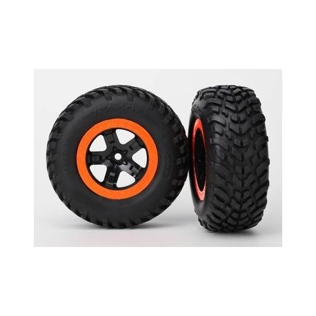 Traxxas 5864 Tires & Wheels, SCT/SCT, 2WD Front (2)