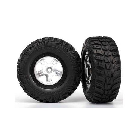 Traxxas 5880X Tires & Wheels, Kumho/SCT, 4WD/2WD Rear (2)