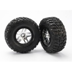 Traxxas 5882 Tires & Wheels, Kumho/Split-Spoke, 2WD Front (2)
