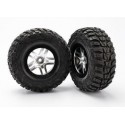 Traxxas 5882R Tires & Wheels, Kumho S1/Split-Spoke, 2WD Front (2)*
