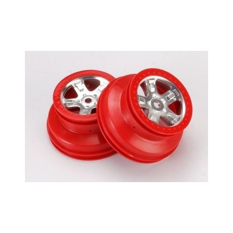 Traxxas 5972A Wheels SCT Red Beadlock