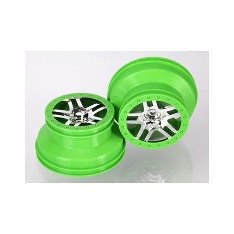 Traxxas 6872X Wheels SCT Split-Spoke Green 2,2/3,0" 4WD/2WD Rear (2)