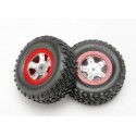 Traxxas 7073A Tire and Wheels, SCT/SCT 1/16 (2)