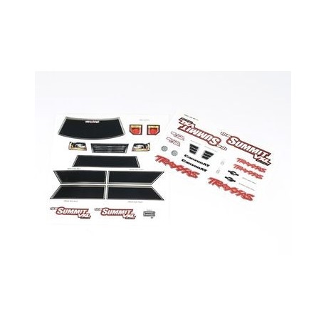 Traxxas 7213 Decal sheets, 1/16th Summit