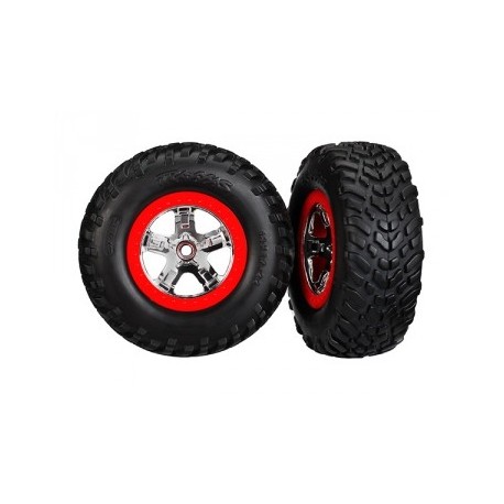 Traxxas 5888 Tires & Wheels, SCT/SCT, 2WD Front (2)