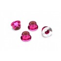 Traxxas 1747P Lock Nut Aluminium Flanged M4 Pink (4)