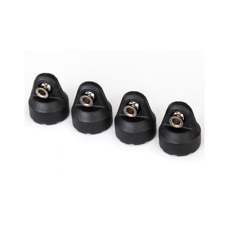 Traxxas 8361 Shock Caps with Hollow Balls Black (4)