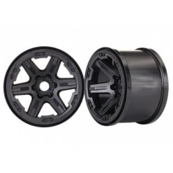 Traxxas 8671 Wheels Carbide 3.8" Black 17mm (2)