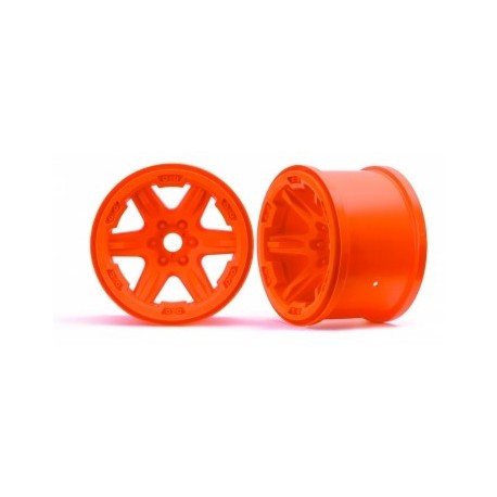 Traxxas 8671A Wheels Carbide 3.8" Orange 17mm (2)