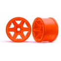 Traxxas 8671A Wheels Carbide 3.8" Orange 17mm (2)