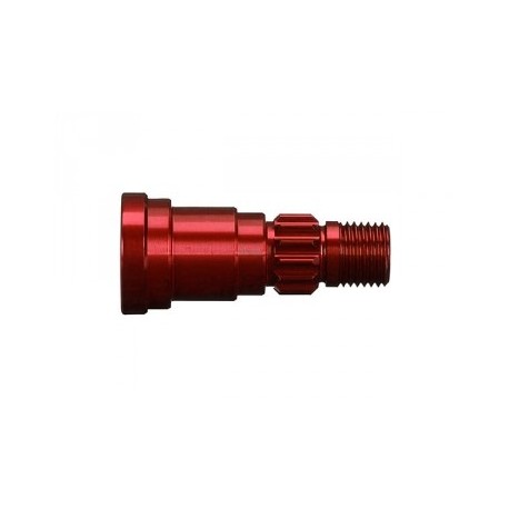 Traxxas 7753R Stub axle aluminum Red (1)