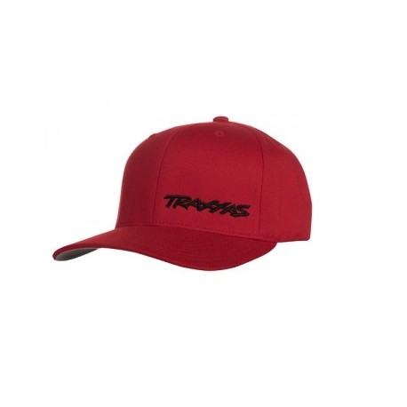 Traxxas 1187-RBL-SM Flex Hat Curved Bill Red/Black Traxxas S-M