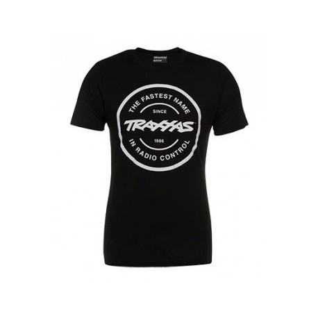 Traxxas 1360-L T-Shirt Black Circle Traxxas-logo L