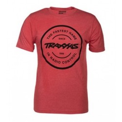 Traxxas 1359-L T-Shirt Red Circle Traxxas-logo L