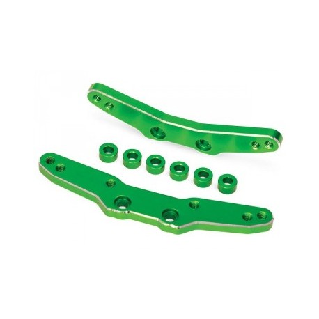 Traxxas 8338G Shock Towers Front and Rear Alu Green
