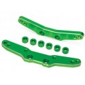 Traxxas 8338G Shock Towers Front and Rear Alu Green