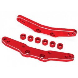 Traxxas 8338R Shock Towers Front and Rear Alu Red