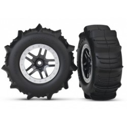 Traxxas 5891 Tires & Wheels Paddel/ Split-Spoke 2,2/3,0" TSM (2)